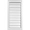 Ekena Millwork Vertical Surface Mount PVC Gable Vent: Functional, w/ 2"W x 2"P Brickmould Sill Frame, 16"W x 32"H GVPVE16X3203SF - alternate 1